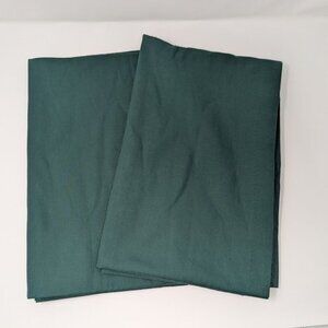 JCPenney Solid Emerald Evergreen Set of 2 Curtain Panels Drapes Drapery 64" Long